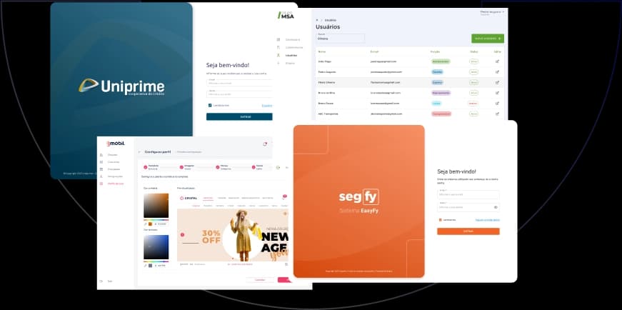 Software interfaces developed and designed by Nullbug.