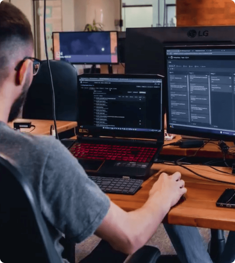 Nullbug team member, working on software development.